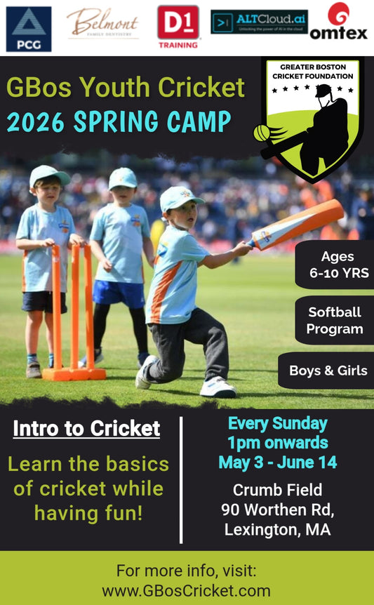 2026 Spring: GBos Youth Intro to Cricket