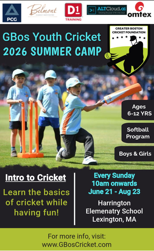 2026 Summer: GBos Youth Intro to Cricket